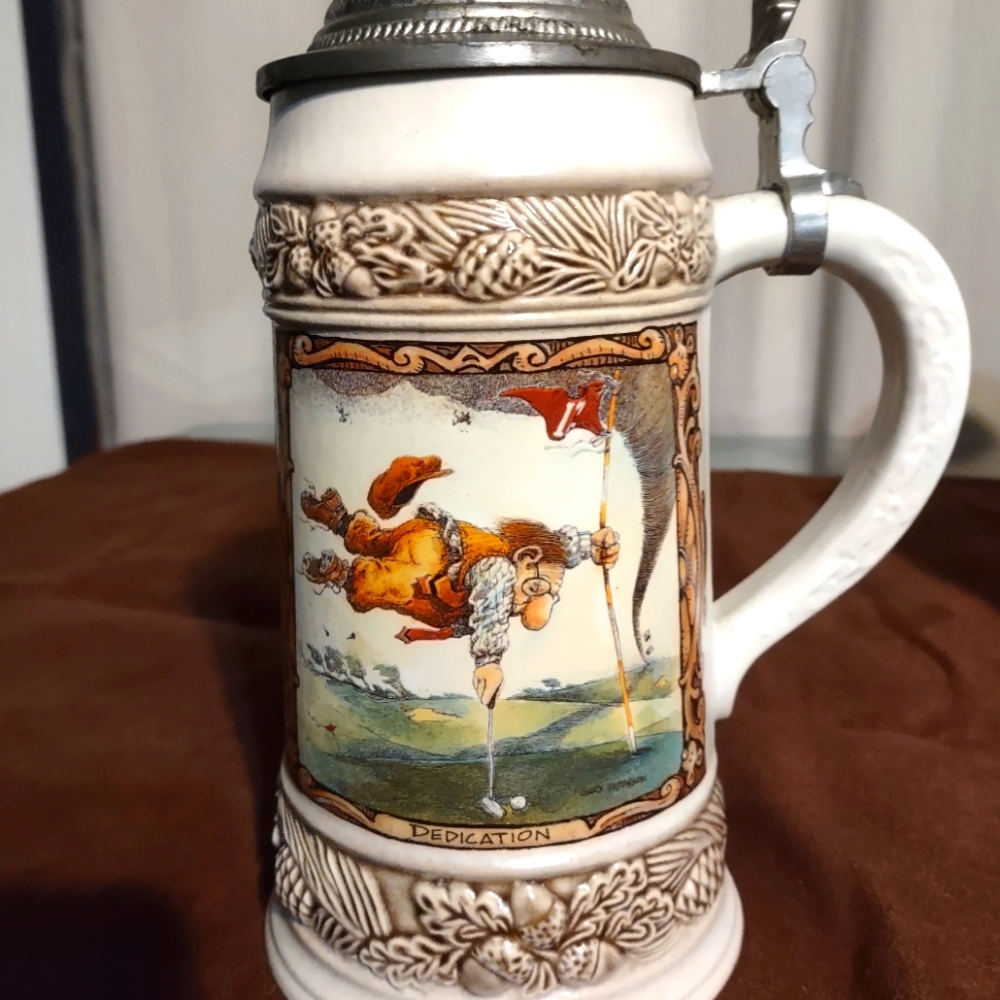 Lidded Germany beer Stein